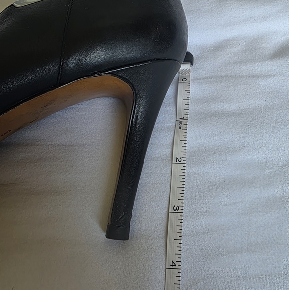Coach Black Leather Womens High Heeled Booties Size 9.5 - Picture 11 of 11